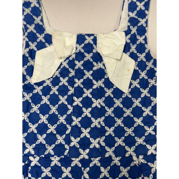 JANIE and JACK Navy/White Embroidered Button Back Jumper, Sz 2T - Picture 2 of 6